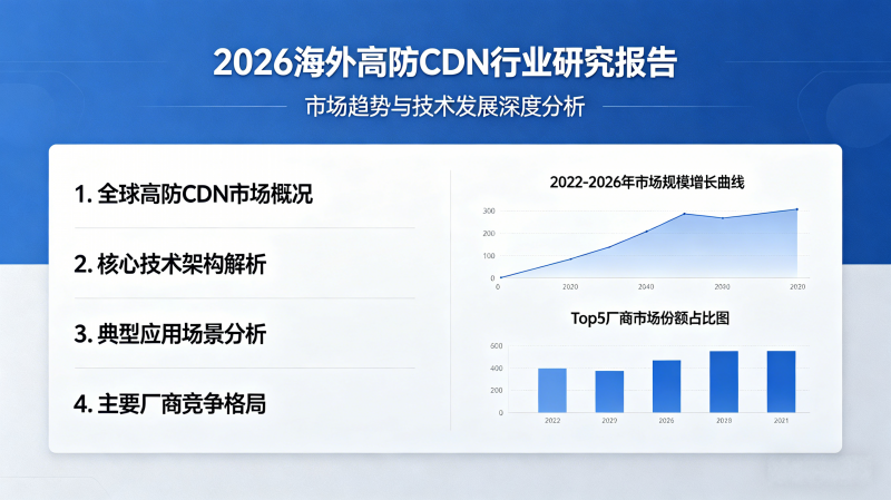 2026海外高防CDN行业研究报告